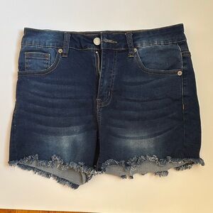 Born Primitive Dark Blue Jean Shorts